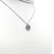 Load image into Gallery viewer, 925 Sterling Silver - Round Silver Plated Evileye Necklace
