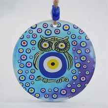 Load image into Gallery viewer, Evil Eye Modern Authentic Fusion - Medium Glass Wall Décor
