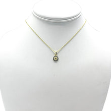 Load image into Gallery viewer, 925 Sterling Silver - Classic Small Round Evileye Necklace
