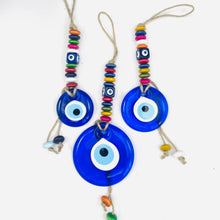 Load image into Gallery viewer, Evil Eye Colorful Multi Bead Wall Decor: Protection
