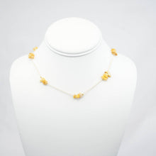 Load image into Gallery viewer, Handmade Necklace with Yellow Natural Beads
