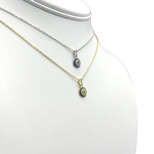 Load image into Gallery viewer, 925 Sterling Silver - Classic Small Round Evileye Necklace
