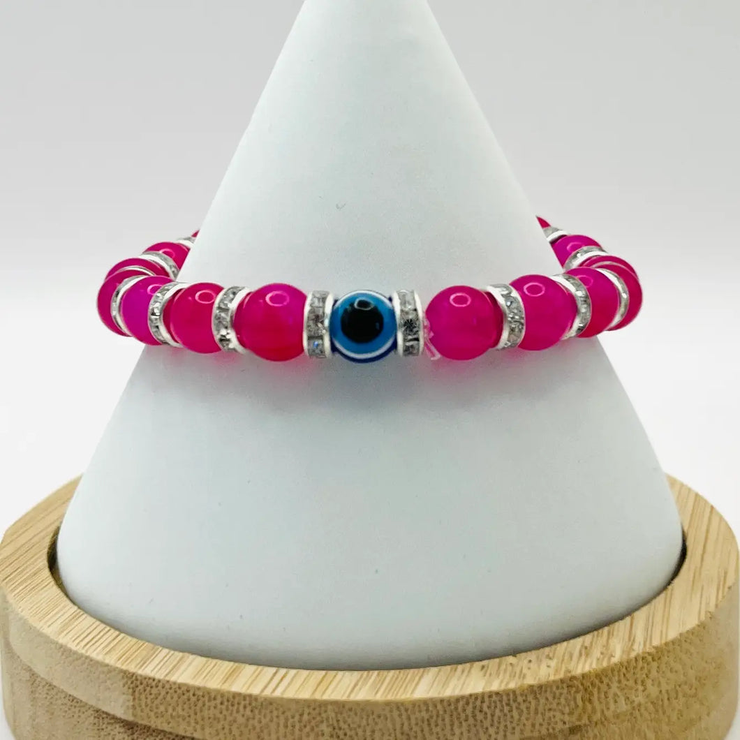 Stretchy Evil Eye Beaded Bracelet: Timeless Protection