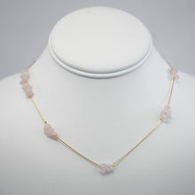 Load image into Gallery viewer, Handmade Necklace with Pink Natural Beads
