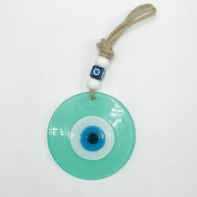 Load image into Gallery viewer, Round Colorful Glass Evil Eye Wall Decor, Stylish Protect
