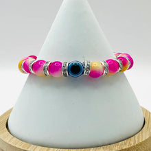 Load image into Gallery viewer, Stretchy Evil Eye Beaded Bracelet: Timeless Protection
