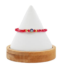 Load image into Gallery viewer, Stretchy Evil Eye Beaded Bracelet: Timeless Protection
