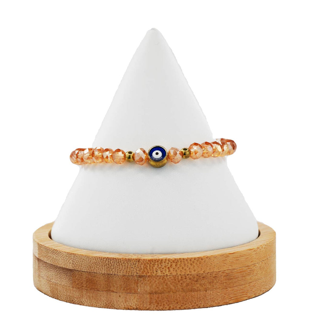 Stretchy Evil Eye Beaded Bracelet: Timeless Protection