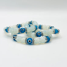 Load image into Gallery viewer, Elegant Zirconium Evil Eye Stretch Bracelet: Protection
