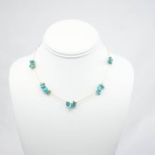 Load image into Gallery viewer, Handmade Necklace with Blue Natural Beads
