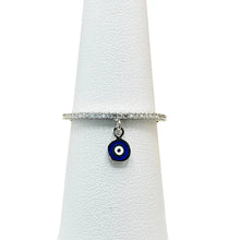 Load image into Gallery viewer, 925 Sterling Silver Evil Eye Stone Ring
