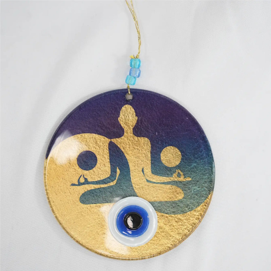 Evil Eye Modern Authentic Fusion - Medium Glass Wall Décor