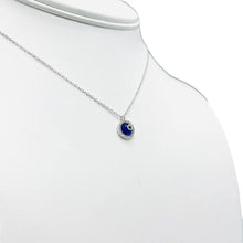 Load image into Gallery viewer, 925 Sterling Silver - Round Evileye Stoned Necklace
