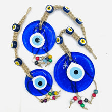 Load image into Gallery viewer, Classic Rope Evil Eye Wall Decor: Handmade Protection
