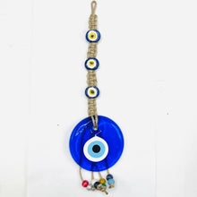 Load image into Gallery viewer, Classic Rope Evil Eye Wall Decor: Handmade Protection
