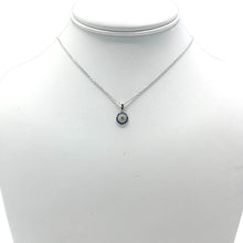 Load image into Gallery viewer, 925 Sterling Silver - Classic Small Round Evileye Necklace
