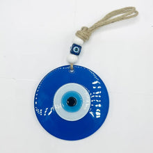 Load image into Gallery viewer, Round Colorful Glass Evil Eye Wall Decor, Stylish Protect
