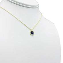 Load image into Gallery viewer, 925 Sterling Silver - Round Evileye Stoned Necklace
