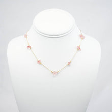 Load image into Gallery viewer, Handmade Necklace with Pink Natural Beads - 6 mm
