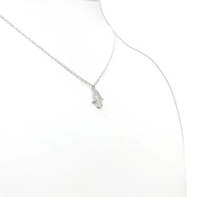 Load image into Gallery viewer, 925 Sterling Silver Dainty Hamsa Evil Eye Necklace
