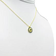 Load image into Gallery viewer, 925 Sterling Silver -  Evil Eye Round Necklace
