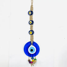 Load image into Gallery viewer, Classic Rope Evil Eye Wall Decor: Handmade Protection
