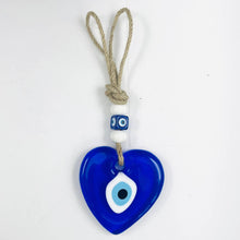 Load image into Gallery viewer, Glass Evil Eye Wall Decor - Heart, Butterfly, and Fish
