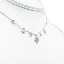 Load image into Gallery viewer, 925 Sterling Silver Hamsa Necklace
