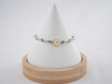 Load image into Gallery viewer, Crystal Beaded Bracelet with Daisy Charm - 8 Color Options 
