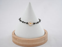 Load image into Gallery viewer, Crystal Beaded Bracelet with Daisy Charm - 8 Color Options 
