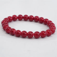 Load image into Gallery viewer, Red-Blue Beaded Stretchy Bracelet: Elegant and Versatile
