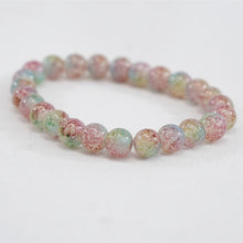 Load image into Gallery viewer, Green-Red Beaded Stretchy Bracelet: Elegant and Versatile
