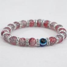 Load image into Gallery viewer, Radiant Navy Evil Eye Bracelet: Elegant Protection
