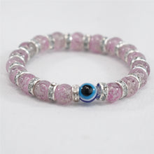 Load image into Gallery viewer, Radiant Navy Evil Eye Bracelet: Elegant Protection
