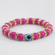 Load image into Gallery viewer, Radiant Navy Evil Eye Bracelet: Elegant Protection
