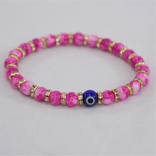 Load image into Gallery viewer, Coastal Charm Evil Eye Bracelet: Stylish Protection
