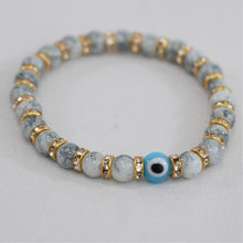 Load image into Gallery viewer, Coastal Charm Evil Eye Bracelet: Stylish Protection
