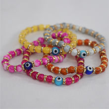 Load image into Gallery viewer, Coastal Charm Evil Eye Bracelet: Stylish Protection
