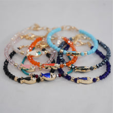 Load image into Gallery viewer, Crystal Beaded Fish with Adjustable Chain- 11 Color Options 
