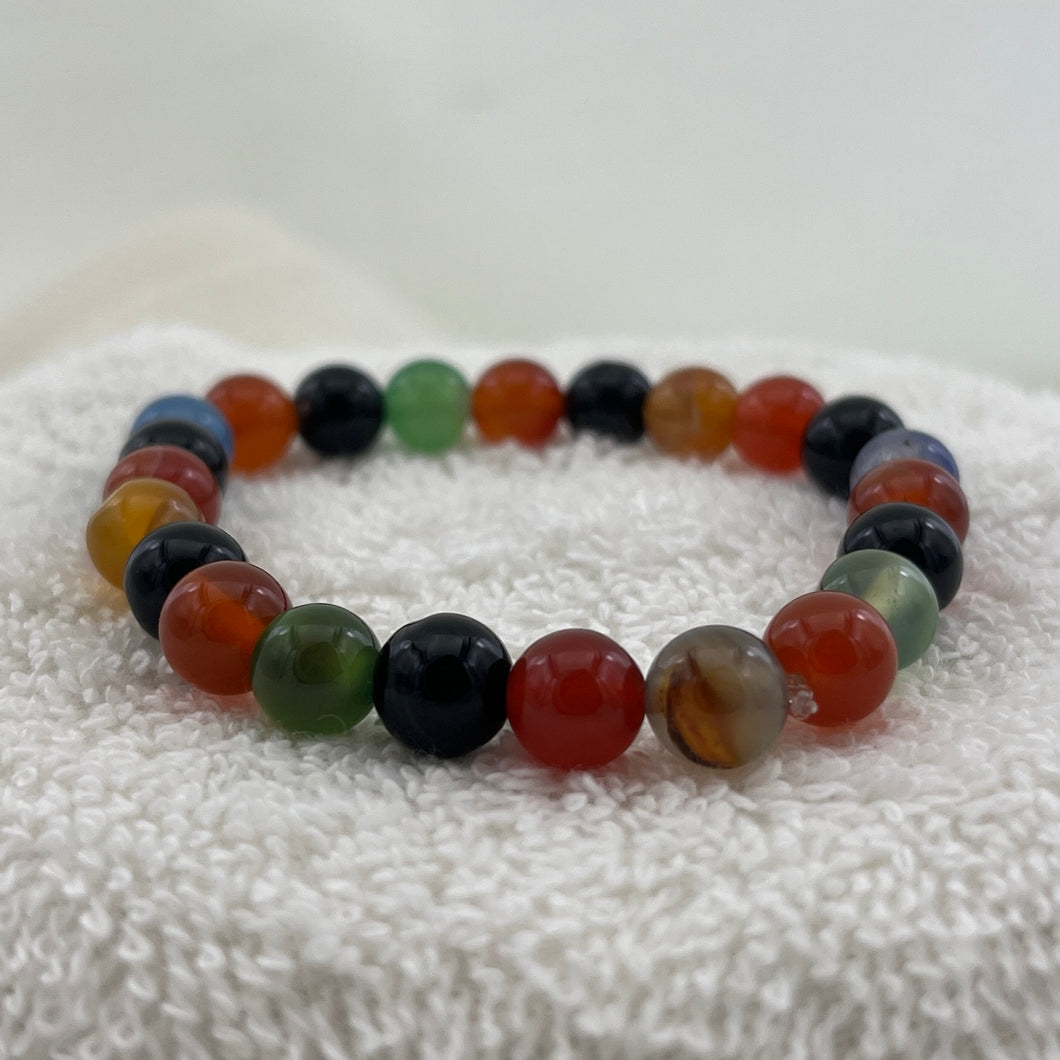 Rainbow Beaded Stylish Stretchy Bracelet - Stylish Energy