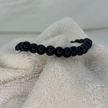 Load image into Gallery viewer, Black Beaded Stylish Stretchy Bracelet - Elegant Stones
