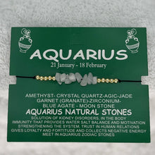 Load image into Gallery viewer, Zodiac Sign Natural Stone Bracelet Set – Radiant Elegance
