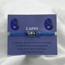 Load image into Gallery viewer, Zodiac Sign Natural Stone &amp; Evil Eye Bracelet Set of 12
