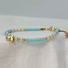 Load image into Gallery viewer, Lux Crystal Blue Beaded Bracelet – Timeless and Chic, Charm
