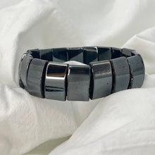 Load image into Gallery viewer, Heavy Hematite Beaded Stretch Bracelet – Sophisticated
