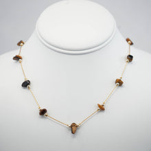 Load image into Gallery viewer, Handmade Necklace with Brown Natural Beads - 6 mm
