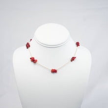 Load image into Gallery viewer, Handmade Necklace with Red Natural Beads
