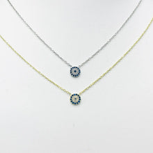 Load image into Gallery viewer, 925 Sterling Silver - Classic Minimal Evileye Necklace
