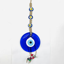 Load image into Gallery viewer, Classic Rope Evil Eye Wall Decor: Handmade Protection
