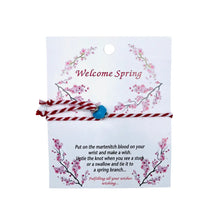 Load image into Gallery viewer, Welcome Spring Card Bracelet: Fresh Beginnings, Handmade 
